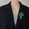 Брошь в виде эмалевого листа для женщин, унисекс, королева эльфов, зеленые листья, булавки, подарки для офиса и вечеринок, аксессуары