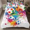 Football Bedding Set Printing Pillowcase Quilt Cover Soccer Duvet Covers Home Textiles Queen King Size Sport Theme Quilt Cover