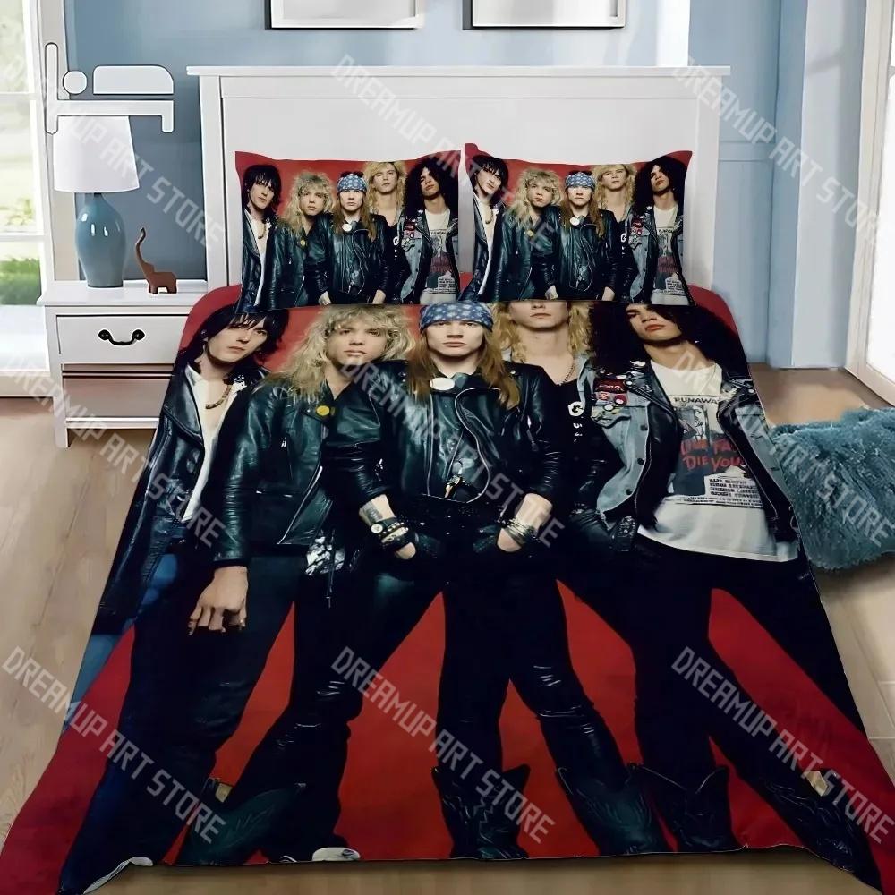 Модный комплект постельного белья G-Guns N R-Roses для односпальной, полуторной, двуспальной, queen, king-size кровати. Комплекты с пододеяльником и простыней для детской спальни.