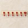 No-Punch Sundries Storage Hook 6 Hooks Hanging Coat Rack Durable Suction Cup Clothing Hook  Kitchen