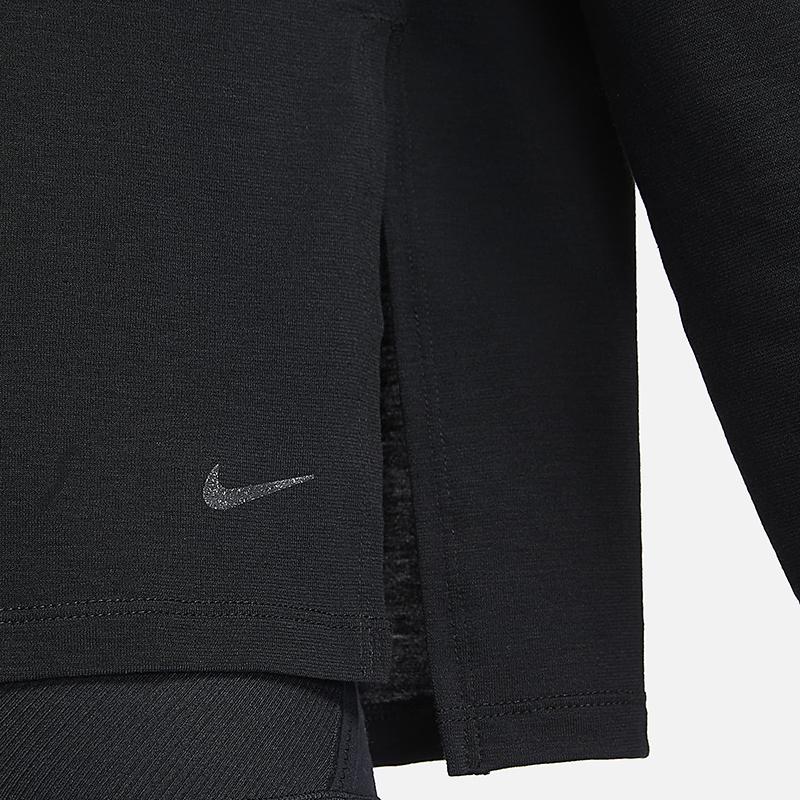 Nike Женский топ для йоги с длинным рукавом Nike Dri-FIT Черный DM7028-010