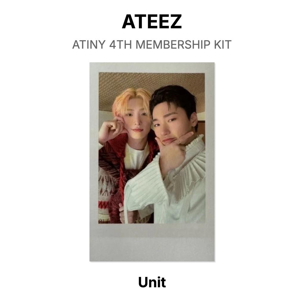 ATEEZ КИТ 4-ГО ЧЛЕНСТВА ATINY Официальная фотокарточка