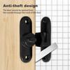Замок для амбарной двери, защелка для раздвижной двери на 90/180 градусов, простая установка без перфорации, прочная защелка для калитки, безопасный замок для раздвижной двери