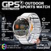 Новые военные GPS-смарт-часы 3ATM Водонепроницаемые Аккумулятор 650 мАч BT-вызовы Пульс Артериальное давление Фитнес-трекер Смарт-часы Мужские