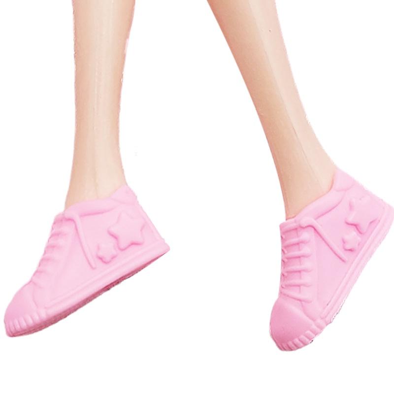 30 см Кукла Леле Барби Туфли на высоком каблуке Черные сандалии Игрушка для ролевых игр Аксессуары для девочек