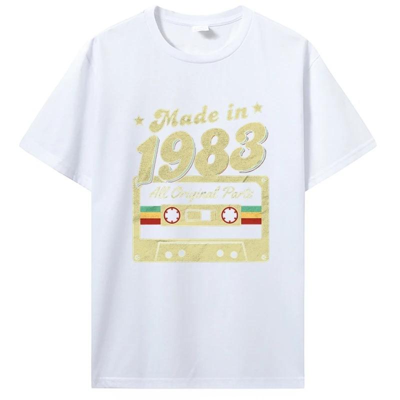 Birthday T Shirts for Unisex Women Old T Shirt Short Sleeve Graphic Tshirt Casual Clothing Tee Streetwear