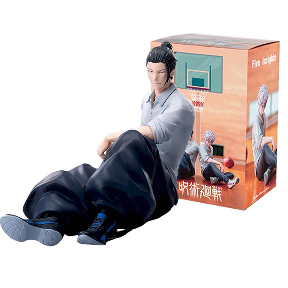 10CM Jujutsu Kaisen Animation Satoru Gojo & Geto Suguru Yumemirize Sitting Posture Action Figure Genuine Miniature Figurine Plaything
