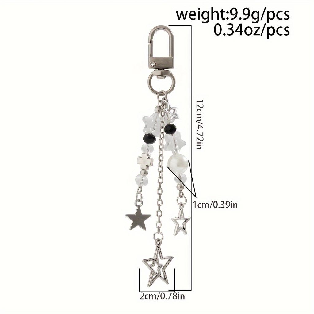 Trendy Punk Star Keychain - Ladies' Bag And Phone Accessory - The Perfect Gift For A Friend