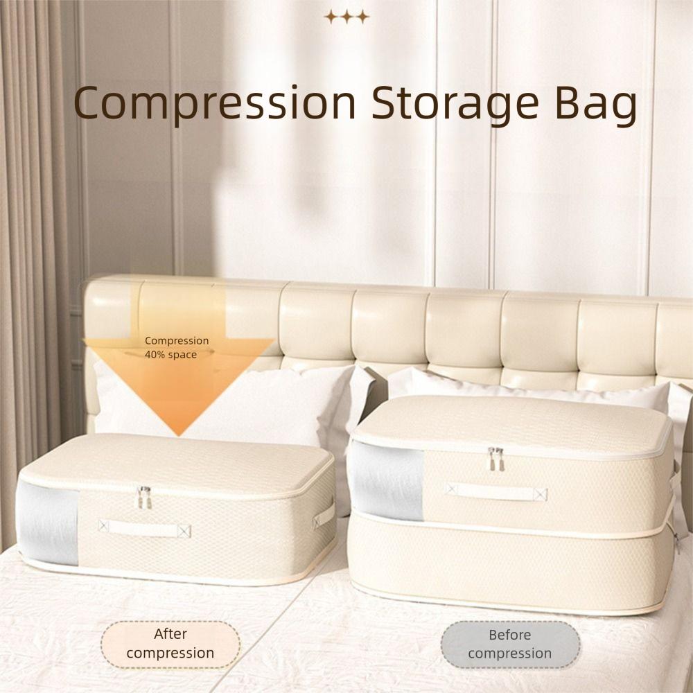 Ultra Space Saving Compression Storage Bag Visual Window Duvet Organizer For Home