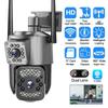 Yangi EU V380 Pro Wi-Fi 4G SIM-karta 4K 8MP CCTV Kamera Tashqi IP Xavfsizlik Kamerasi Ikki tomonlama qo'ng'iroq Rangli tungi ko'rish AI Mobil kuzatuv