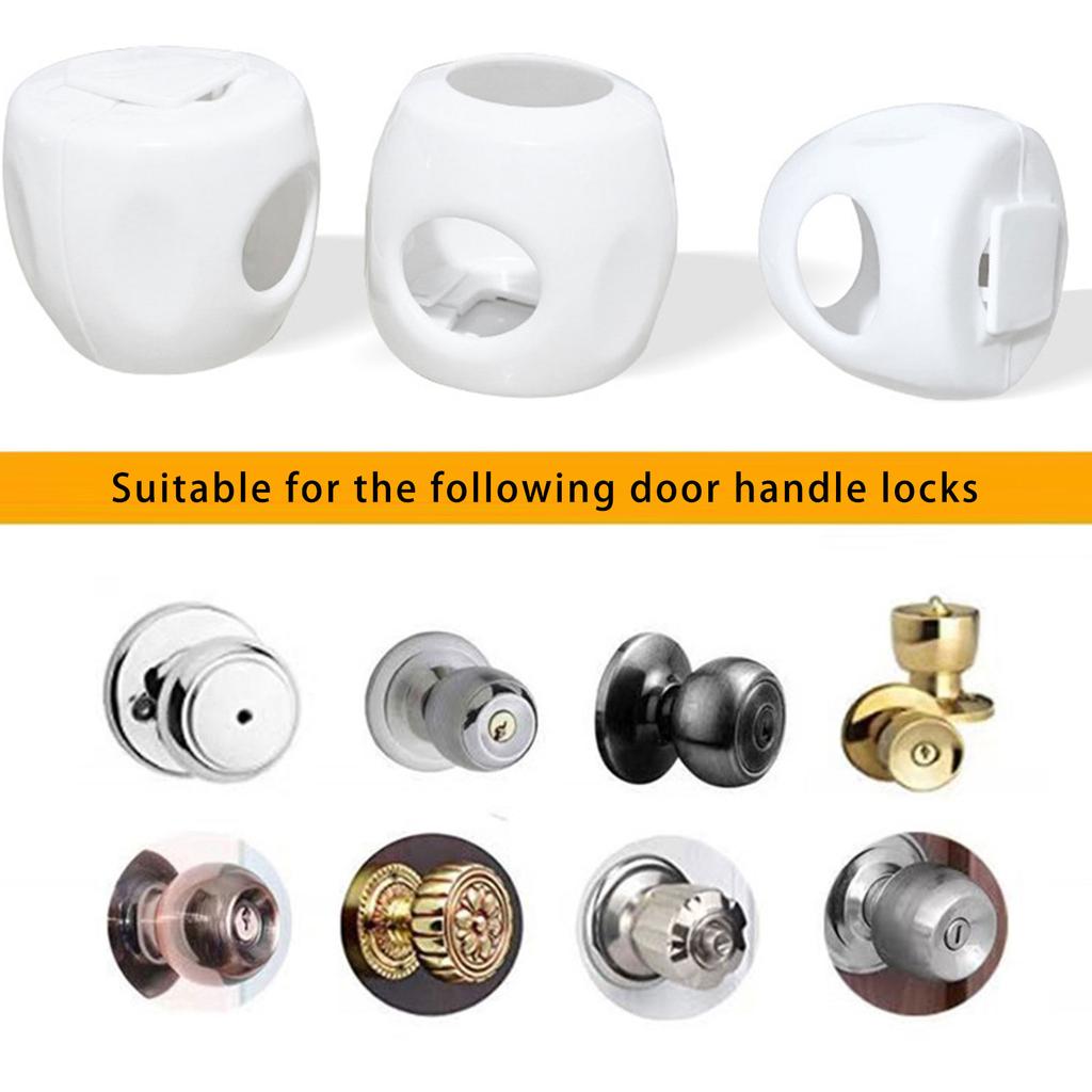 Детская безопасность Дверная ручка Защитная крышка Защита от детей Конструкция предотвращает случайное открытие Повышение безопасности дома