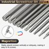 1/3/5 шт. Насадка-бита Torx T5-T50 с шестигранным хвостовиком 1/4", магнитная, без отверстия, защищенная от взлома, 6-лучевая звезда, S2, для отвертки и дрели