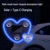Подходит для моделей BYD: Qin PLUS, Song Pro, Sea Lion, Sea Leopard, Sea Gull, Tang L - Автомобильный Солнечный Светодиод Сердце - Декоративный Свет.