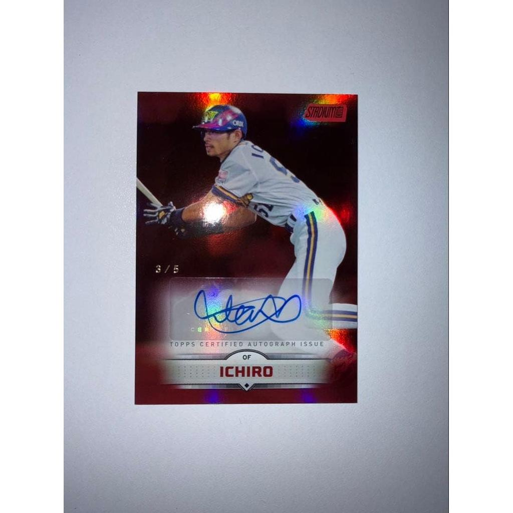 Used Ichiro Topps Stadium Club Autograph 3/5