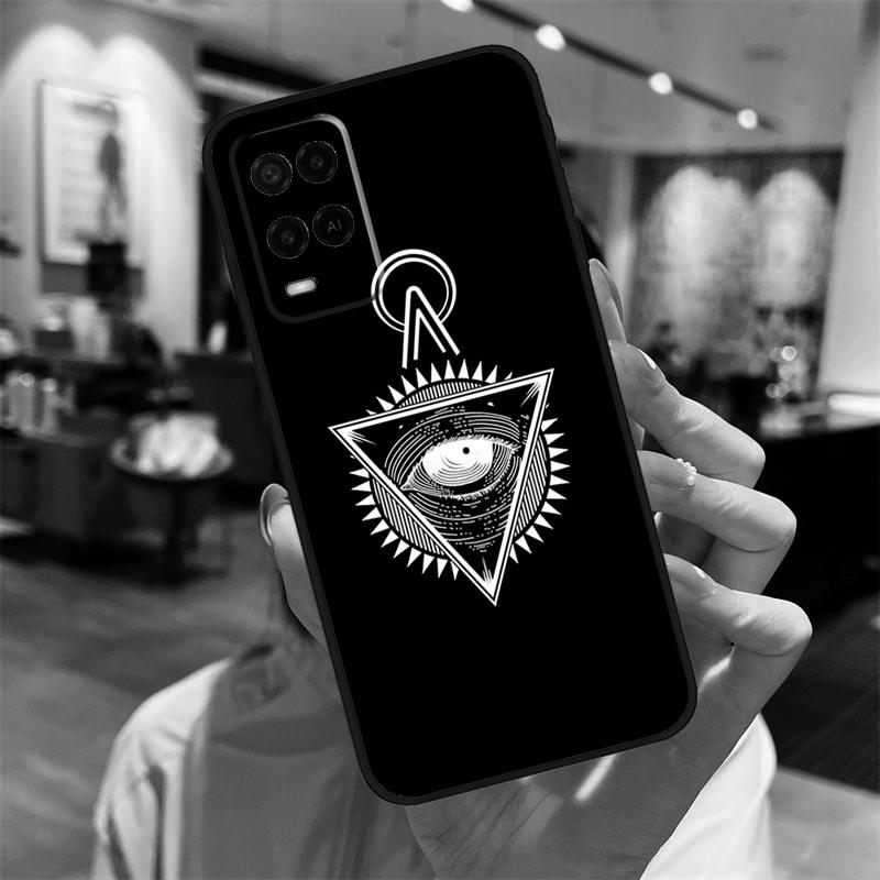 Чехол-футляр с символом Глаз Пирамиды для Oppo A40 A60 A80 A18 A38 A58 A78 A98 A16 A76 A96 A15 A17 A77 A74 A94 A54 A57S