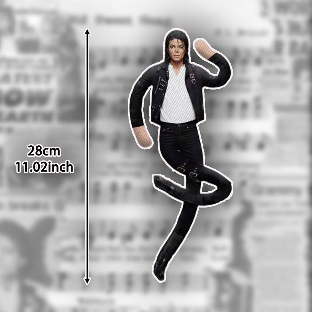 Treasuringu Michael Jackson Cosplay Prop Plush Doll Abstract Plushie Joint Mobility Adjustable Poses Stuffed Toy Fans Gifts