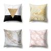 Nordic Ins Marble Polyester Pillowcase Car Decoration Home Printed Waist Cushion Pillowcase