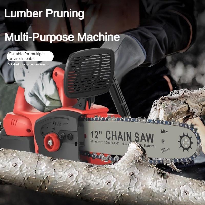 Портативная бесщеточная электрическая цепная пила, аккумуляторная ручная пила для обрезки, бытовой электроинструмент для валки леса