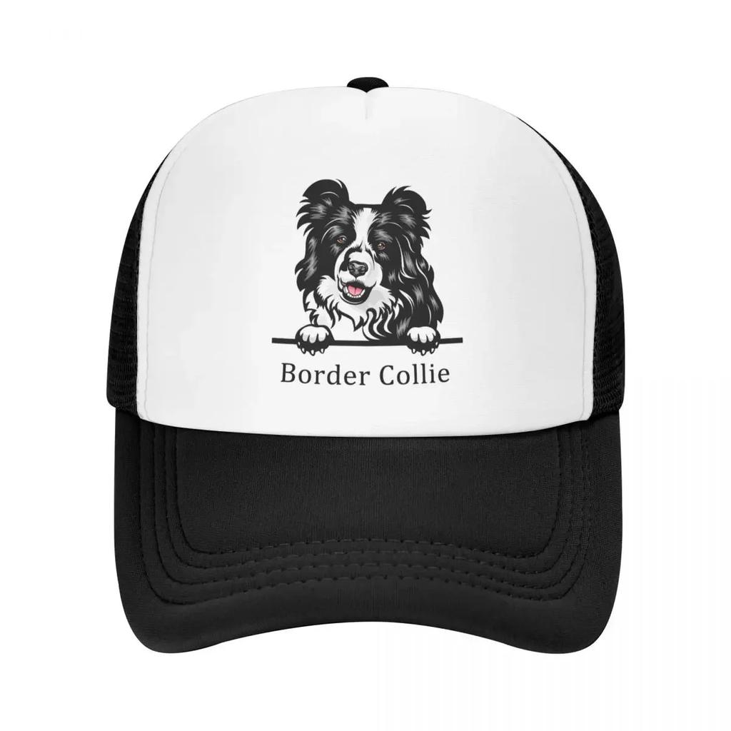 Custom Border Collie Dog Baseball Cap Outdoor Women Unisexs Adjustable Pet Animal Trucker Hat Autumn Personalized Dad Hat