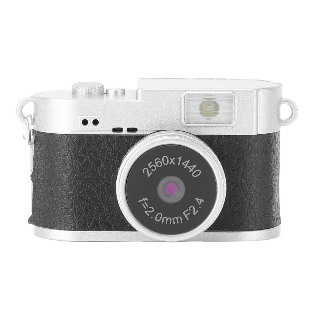 Vintage Digital Camera 2K FHD Video 2MP Photos Compact Small Camera with 1.47 Inch Color Screen and LED Fill Light for Photography