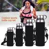 Sports Water Bottles Carrier Bag W/Strap Neoprene Water Holder Shoulder Strap Black Bottle Carrier Insulat Bag