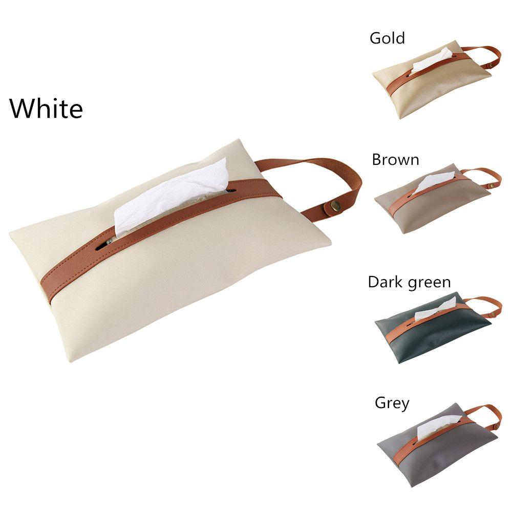 For Car Seat Back Car Tissue Box Paper Holder Hanging Tissue Cover Bag Toilet Tissue Storage Bag