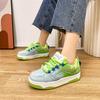 Mandarin Duck Collision Colour Heightening Board Shoes Women Casual Sneakers Platform New Walking Running  Lace-up Tennis Shoes