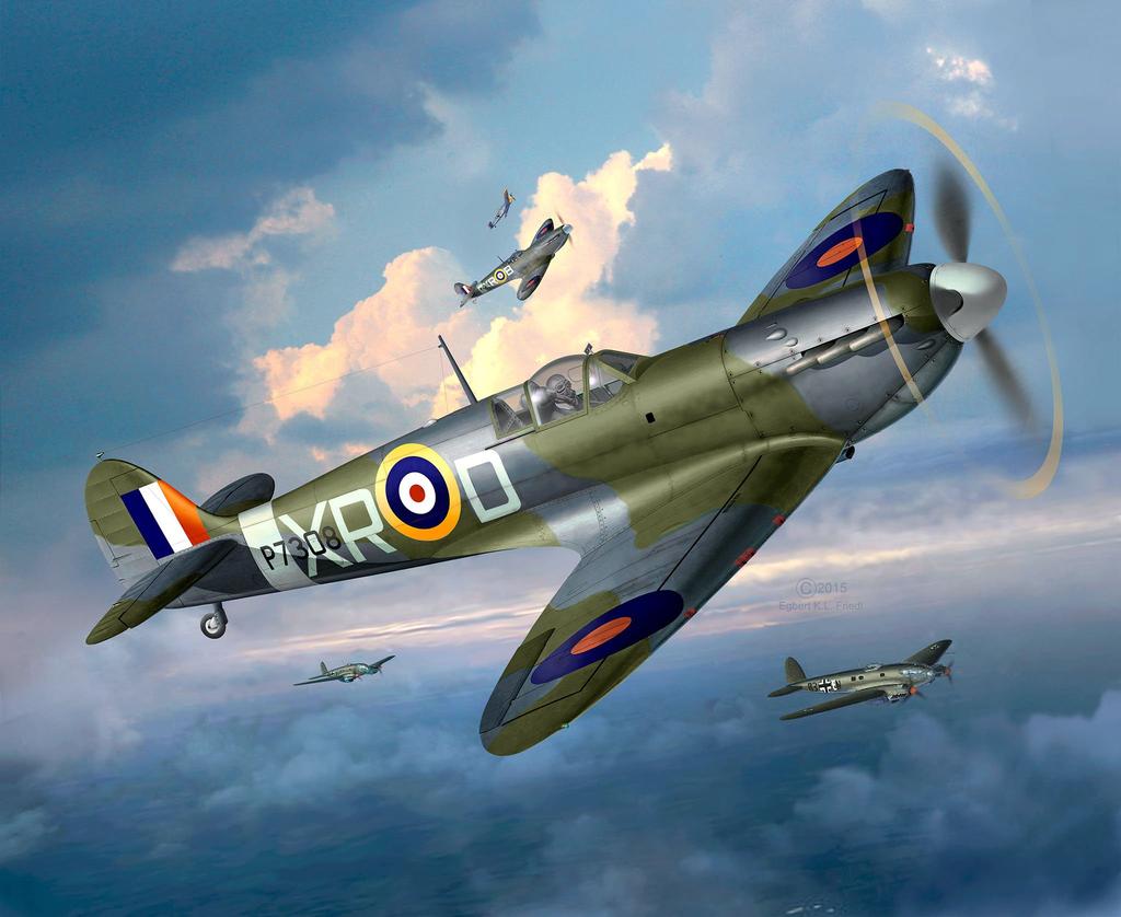 German Revell Spitfire Plastic Model 1/48 MK.II