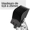 Tondeuse cheveux - BABYLISS - P1359E - Batterie lithium - 8 sabots 0,8-25mm - Trousse de rangement