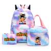3Pcs/set Anime Dragon Ball Backpack for Girls Boys Back To Schoolbag with Lunch Bag Student Bookbag Men Women Travel Bag Mochila