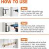 Heavy Duty Door Bar Holder Brackets Upgraded U-Shaped Bar Holders  Home Security