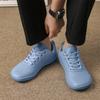 Men Barefoot Casual Flats Women Wide Palm Driving Shoes Black Wide Head Couple Walking Shoes Blue White Shoes Large Size