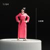 1/64 Китайская Древняя Фигурка Персонажа Орнамент Диорамы Крошечные Модели Людей для Архитектурного