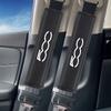 Car Seat Belt Leather Safety Belt Shoulder Covers Interior For Fiat 500 500L 500S 500X 500C 500E 500L 500S 500X 500C 500E