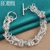 925 Sterling Silver Full Circle Ring Design Chain Bracelet For Man Women Fashion Party Wedding Engagement Jewelry