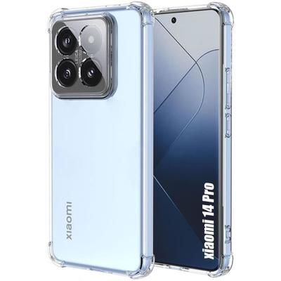 Защитный чехол - Xiaomi - 14 Pro - Силикон - Прозрачный - Усиленный противоударный