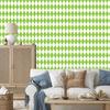 Harlequin Diamonds Wallpaper Lime and White for Living Room and Bedroom 50x1000