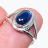 Натуральный голубой кианит, драгоценный камень, ручная работа, ювелирное изделие из стерлингового серебра 925 пробы, кольцо, размер 6 u5V28
