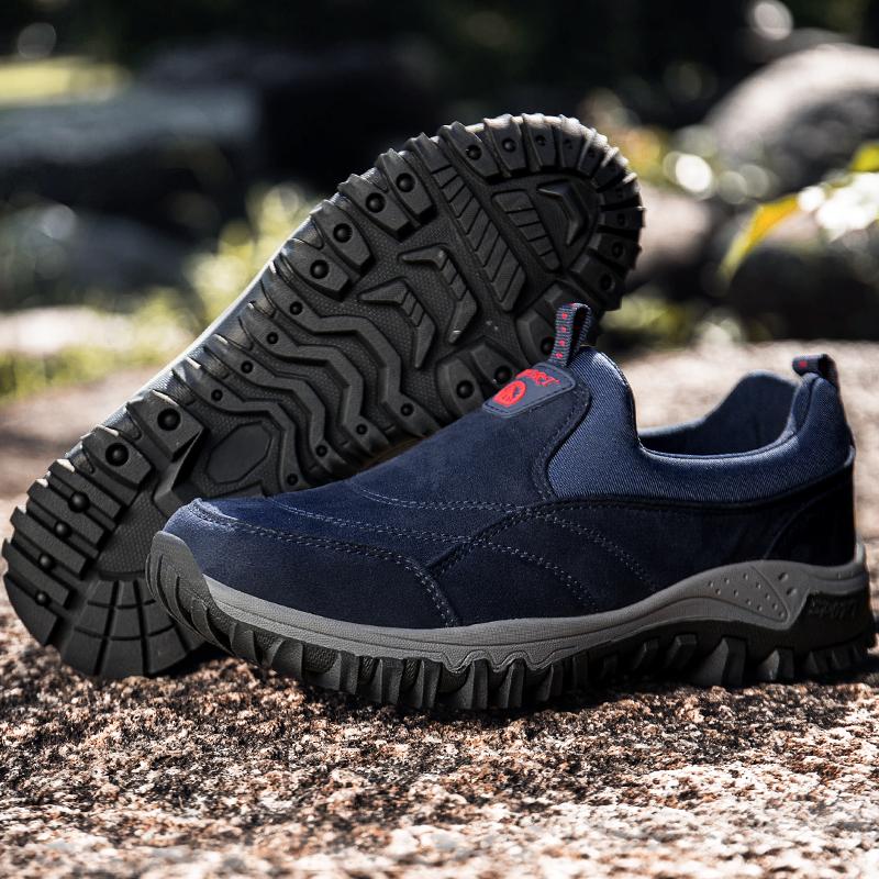 Зимняя повседневная обувь Мужские дышащие кроссовки Zapatillas Hombre Slip-on Soft Platform Outdoor Мужские кроссовки Противоскользящие походные туфли