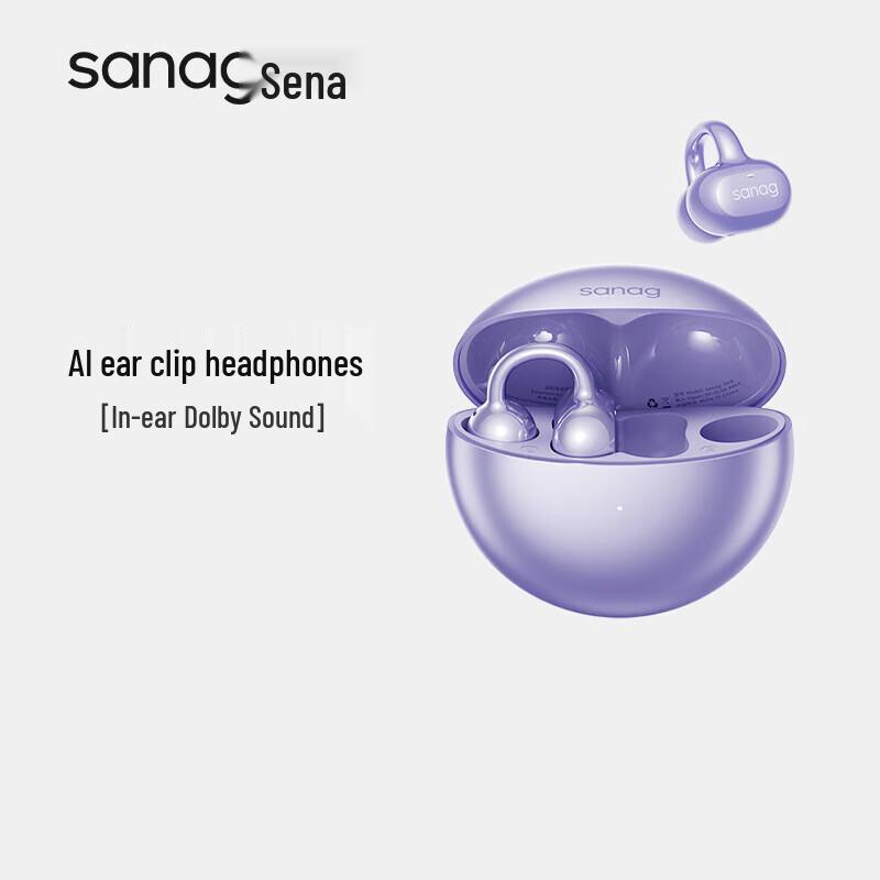 Bluetooth-наушники SANAG S6SProAI с клипсой для уха