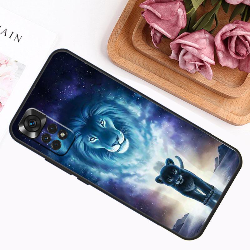 Чехол со львом для Xiaomi Redmi Note 14 Pro 13 12 11 9 10 9S 10S 11S 12S Redmi 14C 13C 10C 12C
