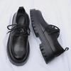 2025 Men's Breathable Thick-Soled Casual Leather Shoes - Trendy British Style