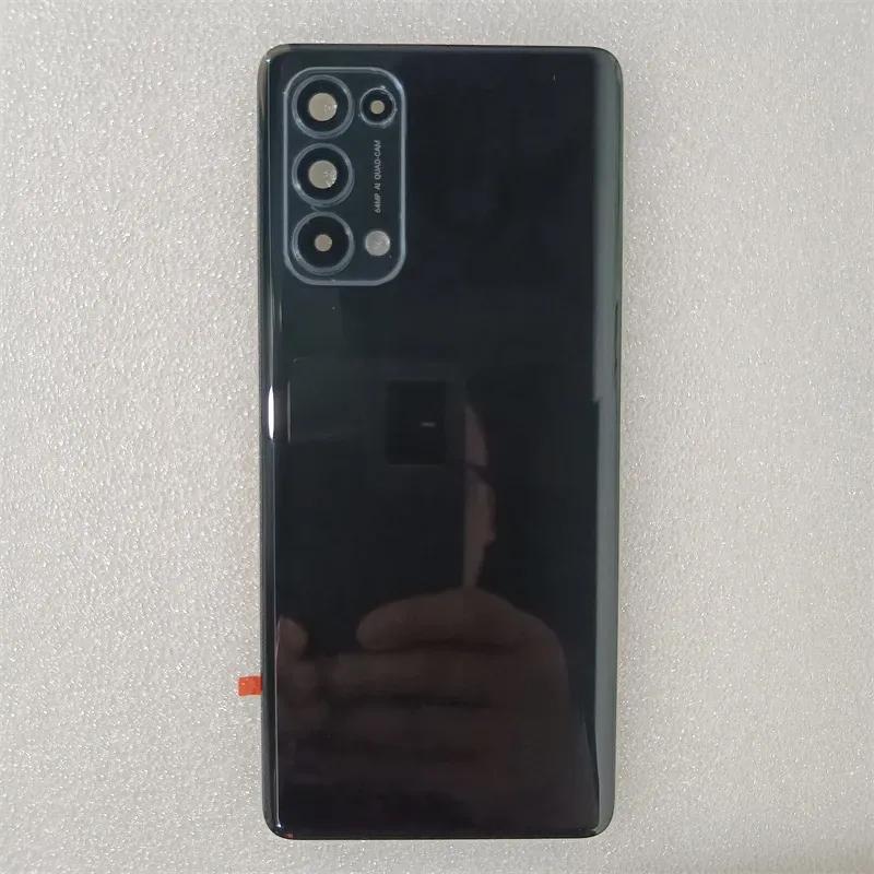 Для Oppo Reno 5 Pro 5G Задняя крышка аккумулятора Задняя стеклянная панель Корпус Замена