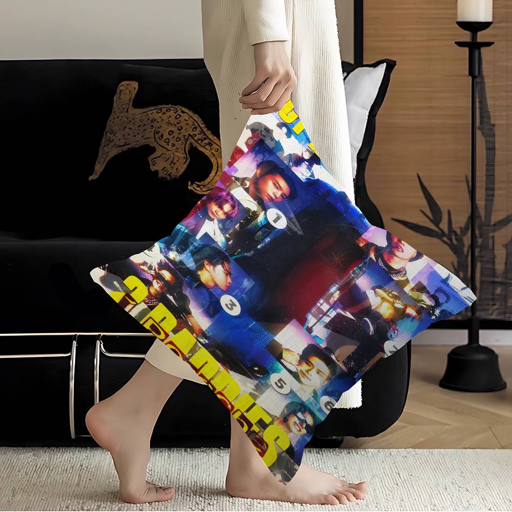 Pop Music Groups NNCT  Cushion Cover Pillowcase Upholstery Sofa Throw Pillow Home Decor Pillowcas