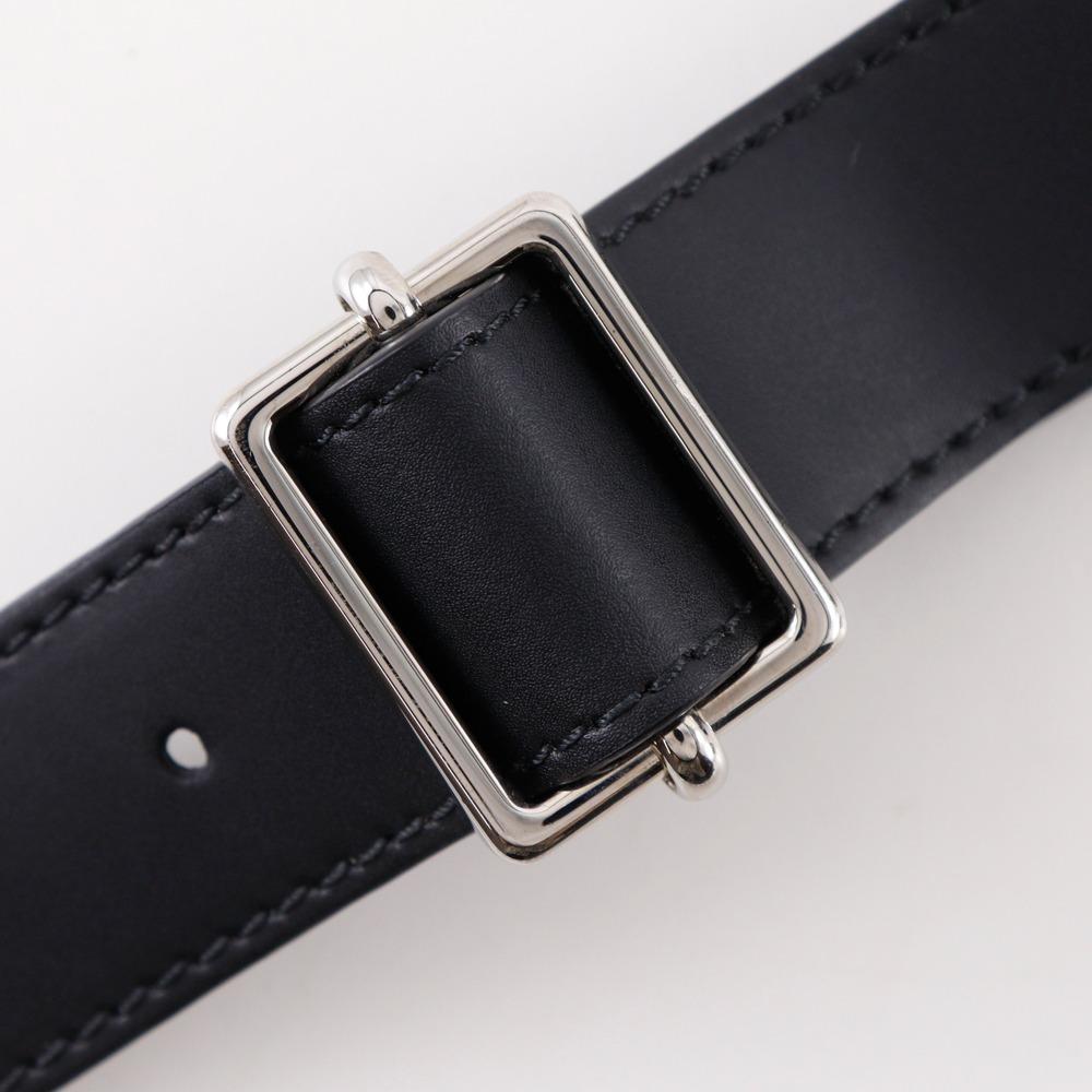 Valentino Garavani VLTN Logo Body Bag B0719WJW Studs Black Leather Mens Used