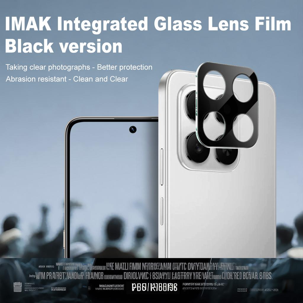 For Honor 400 Smart 5G Glass IMAK High Definition Glass Lens Film Black Version