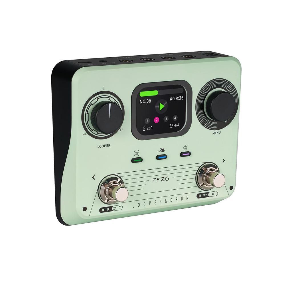Generic Dual Pedal Controlled Drum Machine Looper Guitar Effect Pedal Stereo Recording 5 Hours 220 Rhythms Suitable for Electric Guitar Effect