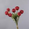 Realistic Artificial Tulip Branches Real Touch Fake Flowers Silk Tulip Flower  Outdoor Garden Decor