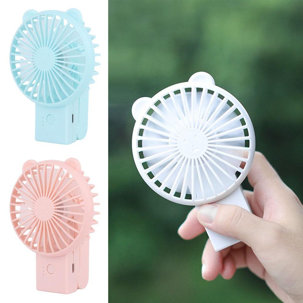 USB Rechargeable Portable Fan Air Cooler Handheld Fan Foldable Fan for Camping Office Outdoor