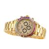 Waterproof Luxury Colored Diamonds Men'S And Women'S Fake Three-Eye Steel Belt Calendar Quartz Watch Gifts Fashion Hand Performance